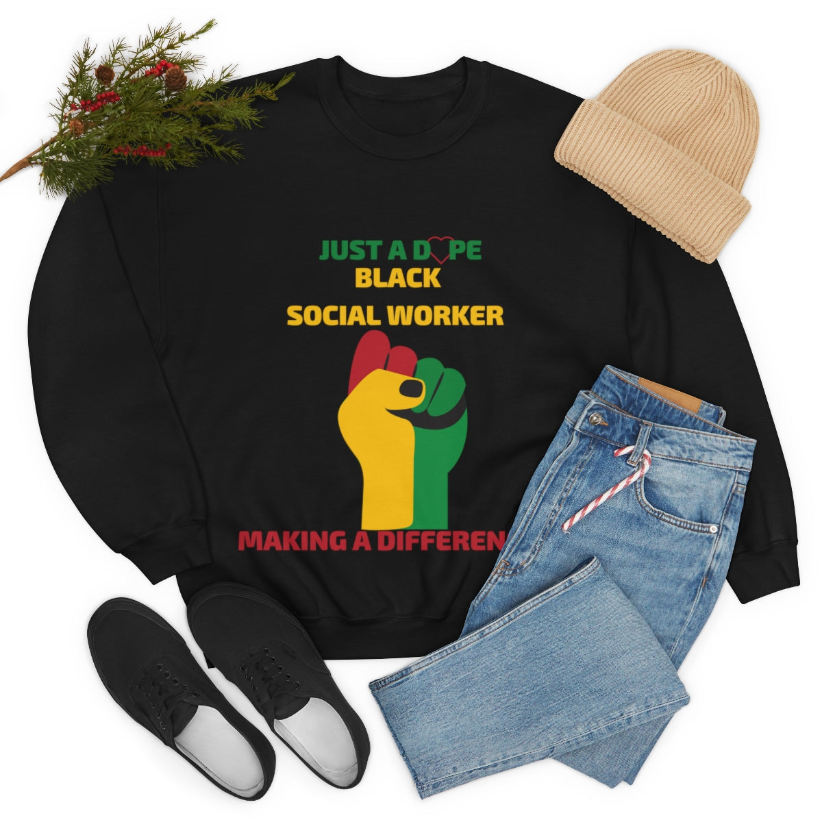 Black History Crewneck - Social Worker