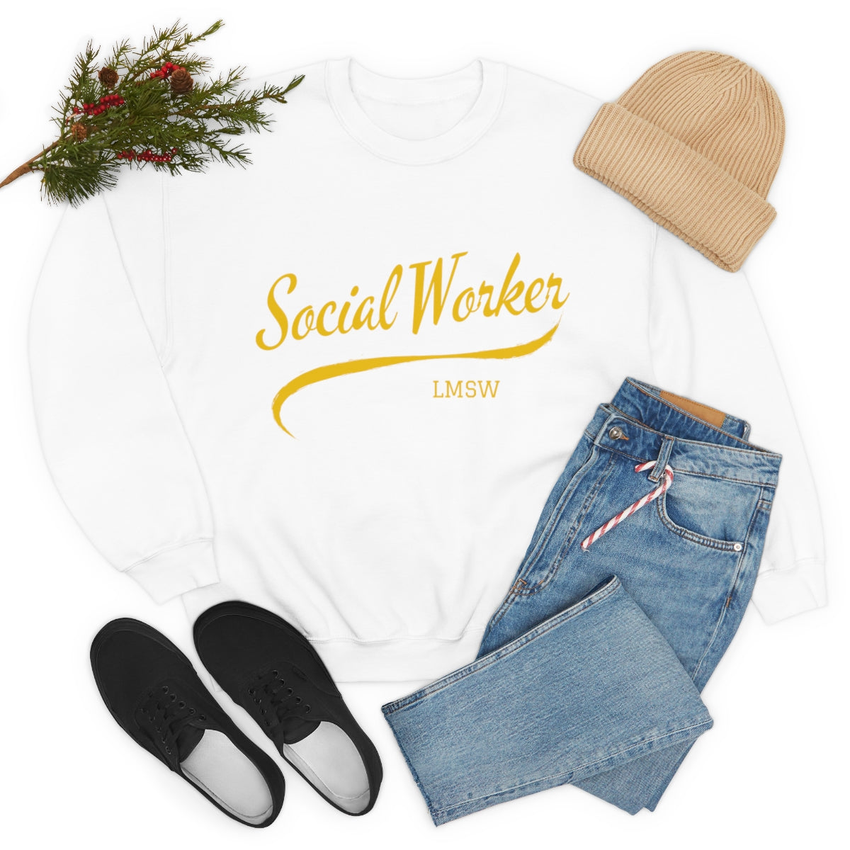 Social Worker LMSW Crewneck